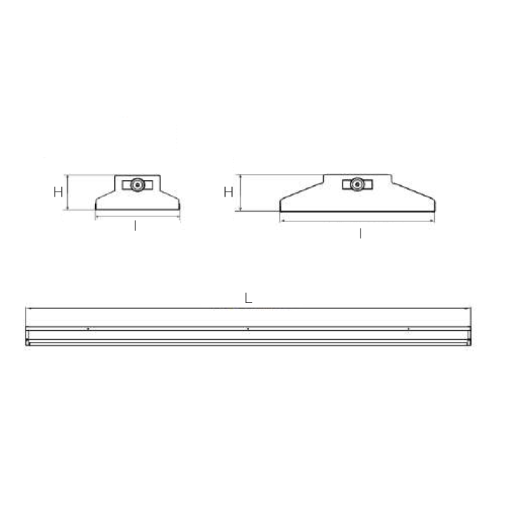 LUMINAIRE SPORT L2 1528*148*65MM IK08 150LM/W IRC80 80°4000K 