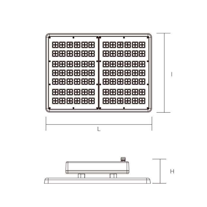 HIGH BAY NEW YOYK 100W 4000°K 16000lm IP65 80° 362x257x120mm
