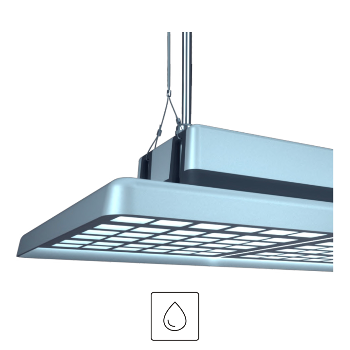 HIGH BAY NEW YOYK 150W 4000°K 24000lm IP65 80° 487x362x120mm