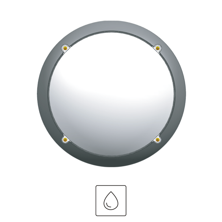 HUBLOT NICE ASYMETRIE DIP12/18/24W 120LM/W  CCT IP65 IK10  Ø320 NOIR