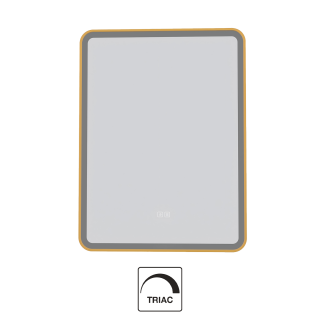 MIROIR 600X800MM CADRE CHROME LED 48W CCT DIMMABLE 