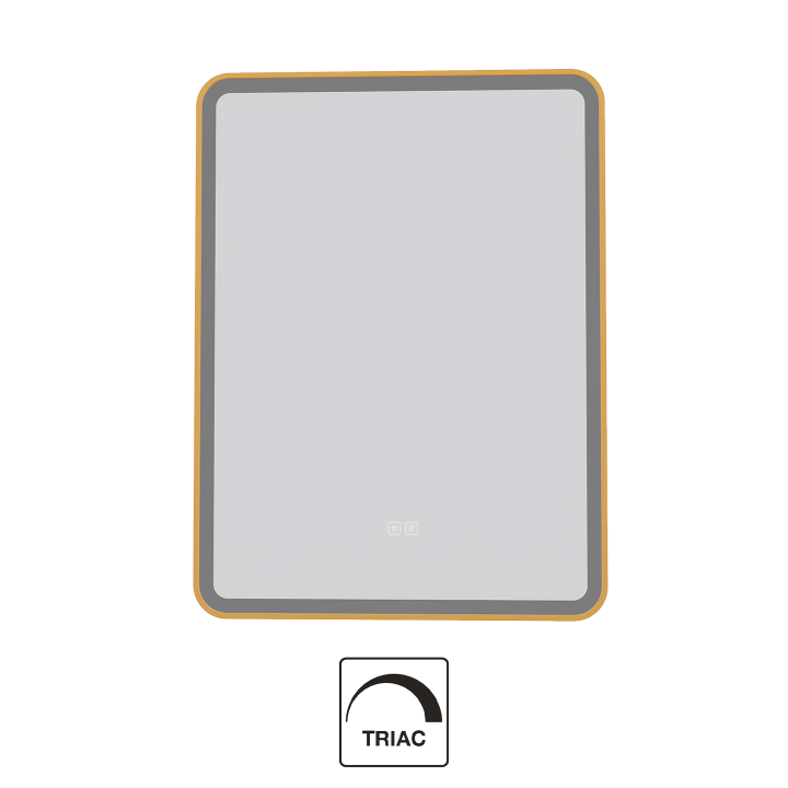 MIROIR 600X800MM CADRE CHROME LED 48W CCT DIMMABLE 