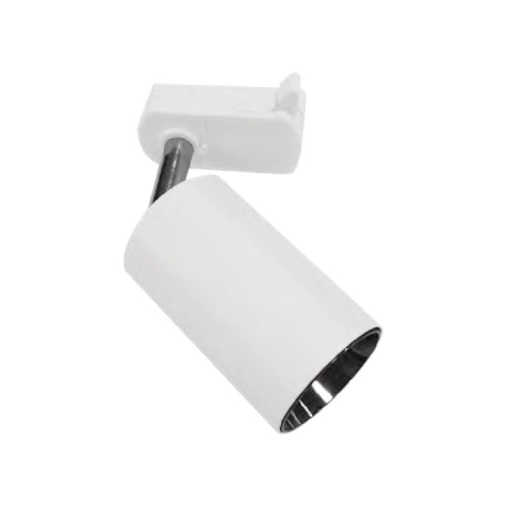 PROJECTEUR RAIL TRIPHASE POUR GU10 MAXI 25W Ø55*H138 MM BLANCPS0051