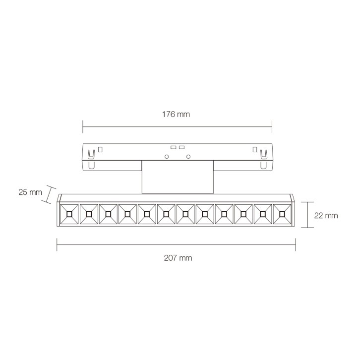 BARRE LED OSRAM ORIENTABLE 10W 40° 3000K 48V