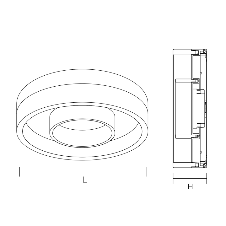 PLAFONNIER IP54 10/15W CCT 110° Ø235X46MM SENSOR