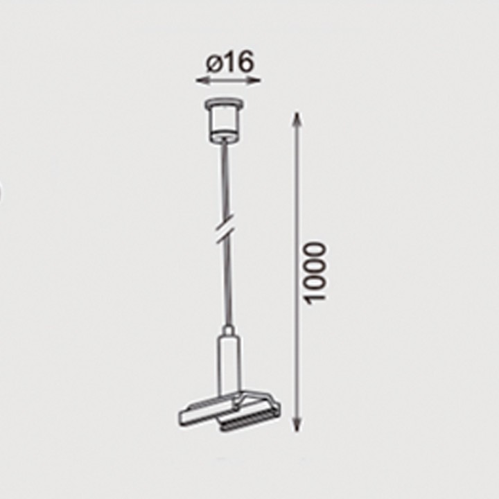 KIT DE SUSPENSION AVEC 1M DE CABLE