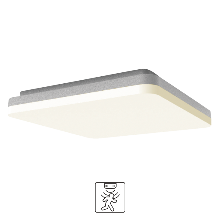 PLAFONNIER IP54 10/15/20W CCT 110° Ø320X57MM 110LM/W BLANC SENSOR