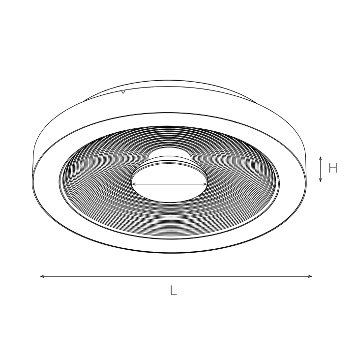 APPLIQUE Ø400*64MM 25W 1520-1750LM CCT 120° BLANC