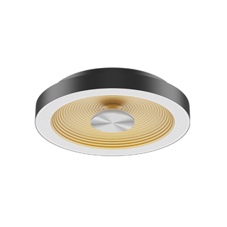 APPLIQUE Ø400*64MM 25W 1520-1750LM CCT 120° NOIR/DOREE