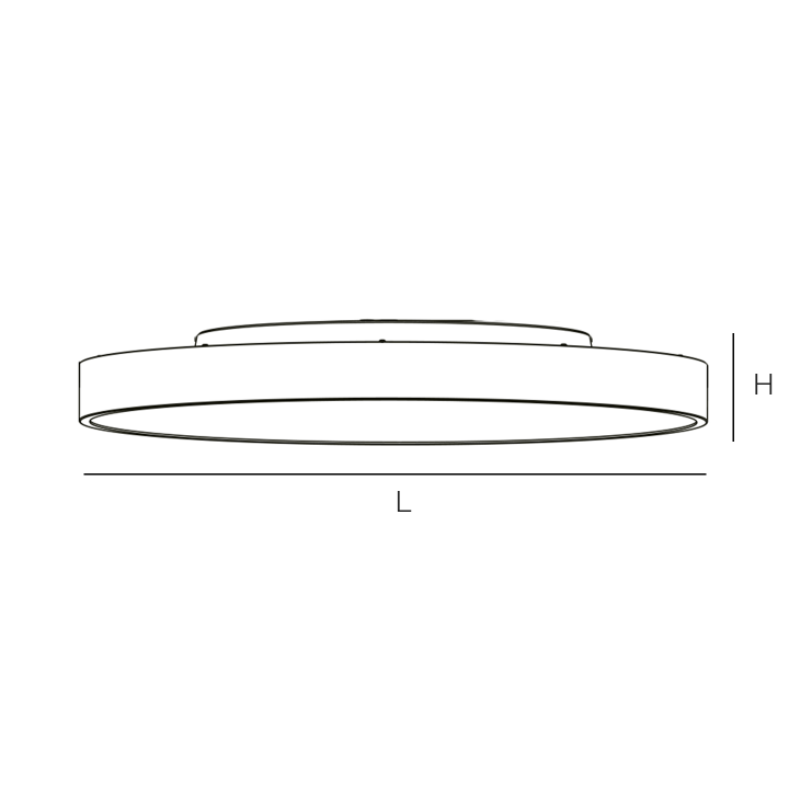 PLAFONNIER IP40 40W CCT 110° Ø400*86MM 110LM/W BLANC