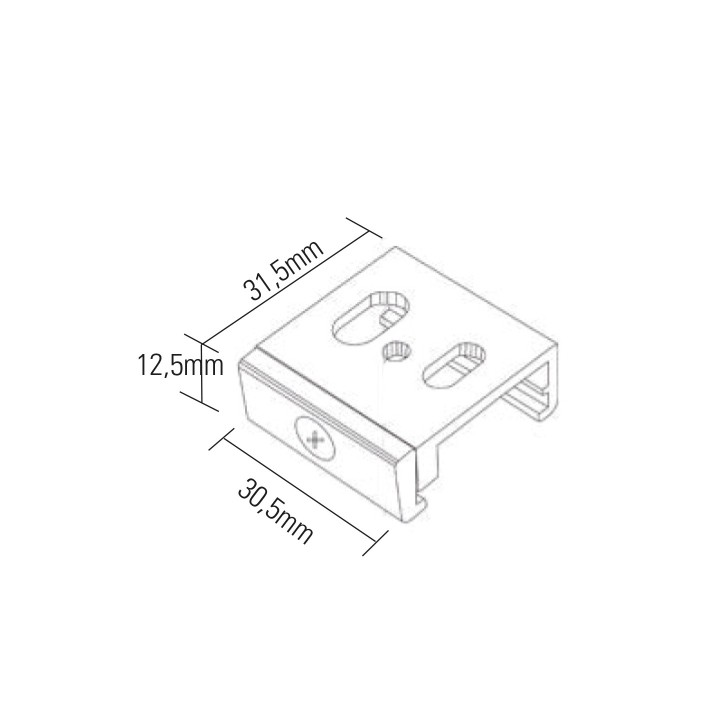 KIT FIXATION PLAFOND BLANC
