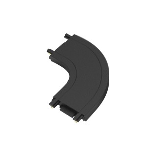 MINI RAIL MAGNETIQUE CONNECTEUR COURBE 48V NOIR