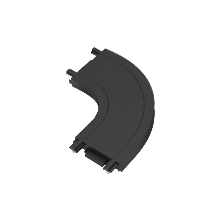 MINI RAIL MAGNETIQUE CONNECTEUR COURBE 48V NOIR