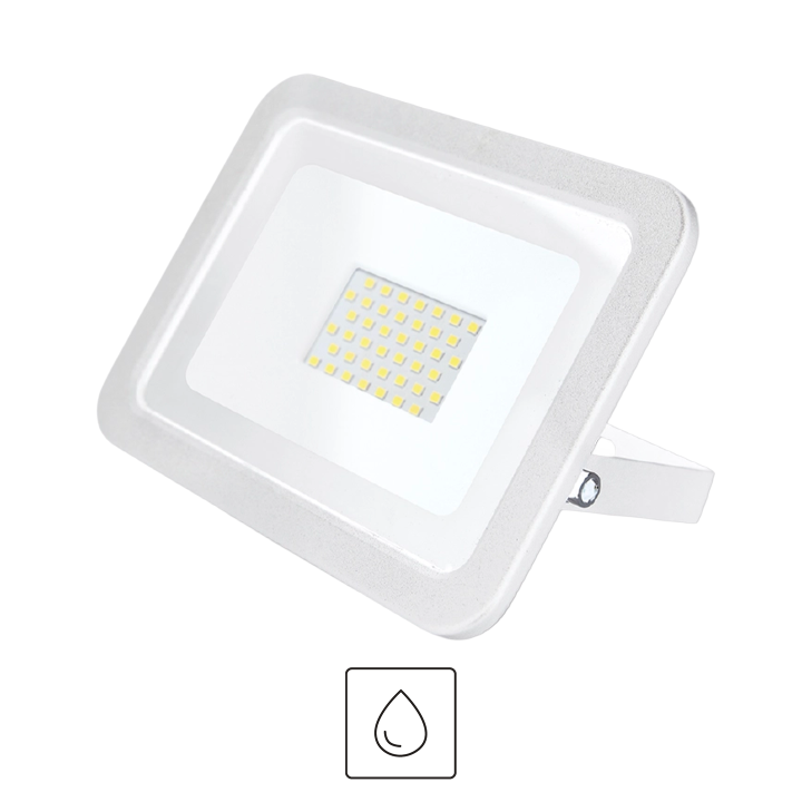 PROJECTEUR ECO 30W CCT 3000LM IP65 160,7X123,2X29,6MM BLANC