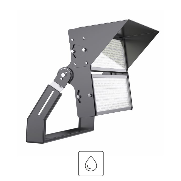 PROJ. STADE BOSTON 600W 4000K 96000LM IP66 IK08 30° 721*315*158MM