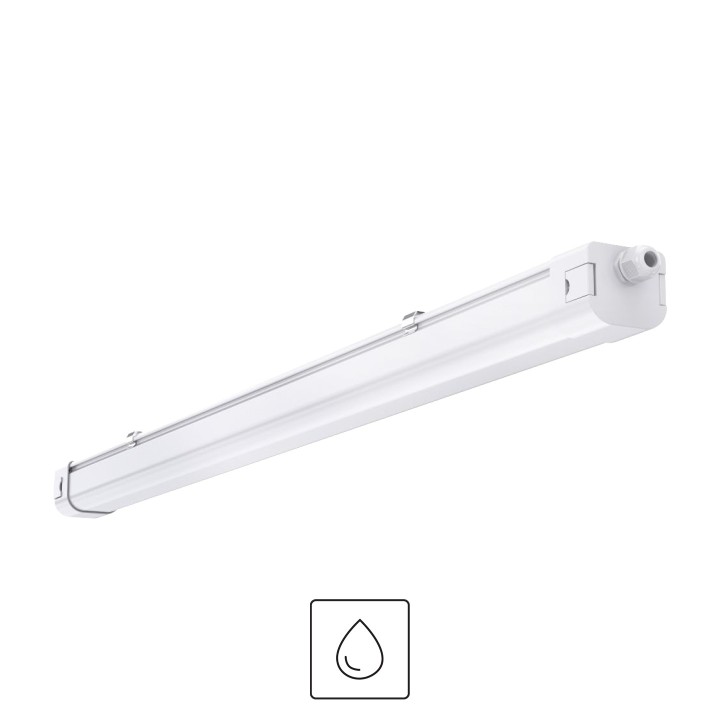 LUMINAIRE ETANCHE MADRID 40W 140LM/W 1200CM IP65 DIP(20/25/30W) 4000K