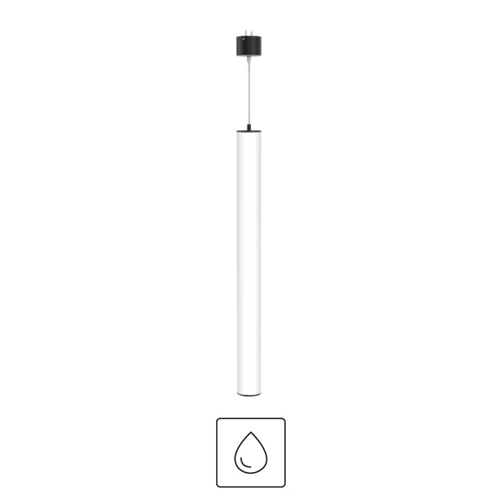 LUMINAIRE TUBE 50 360° 20W IP40 Ø50x600mm