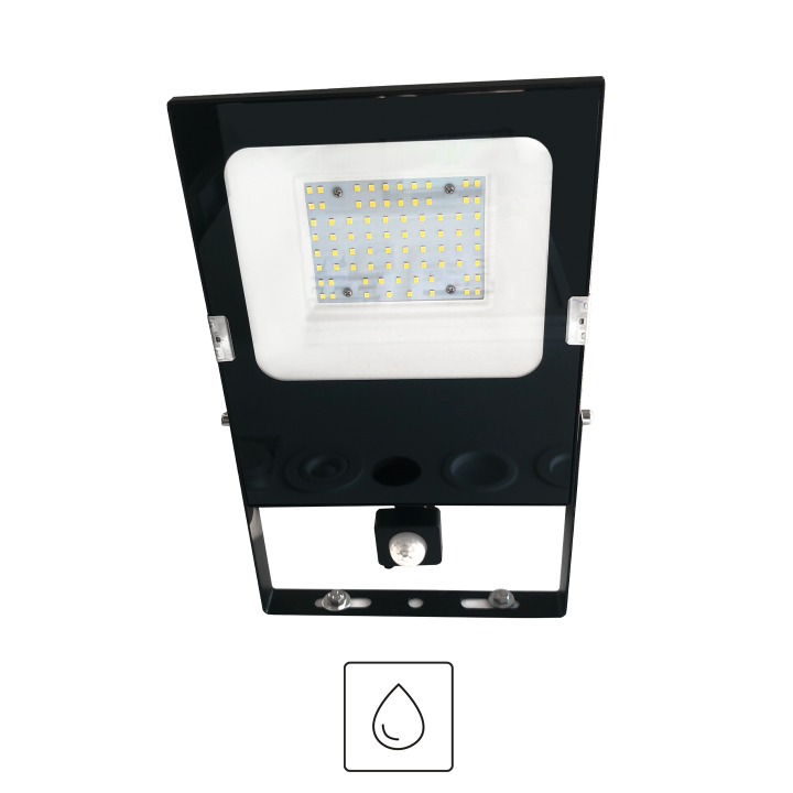 PROJECTEUR PARIS DETECTEUR 50W 4000K 4550LM IP65 241X211X53MM