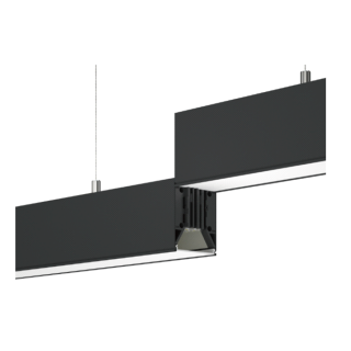 LUMINAIRE LED LINEAIRE 18W CCT 100° 600*55*75mm UGR19 IRC80 BLANC