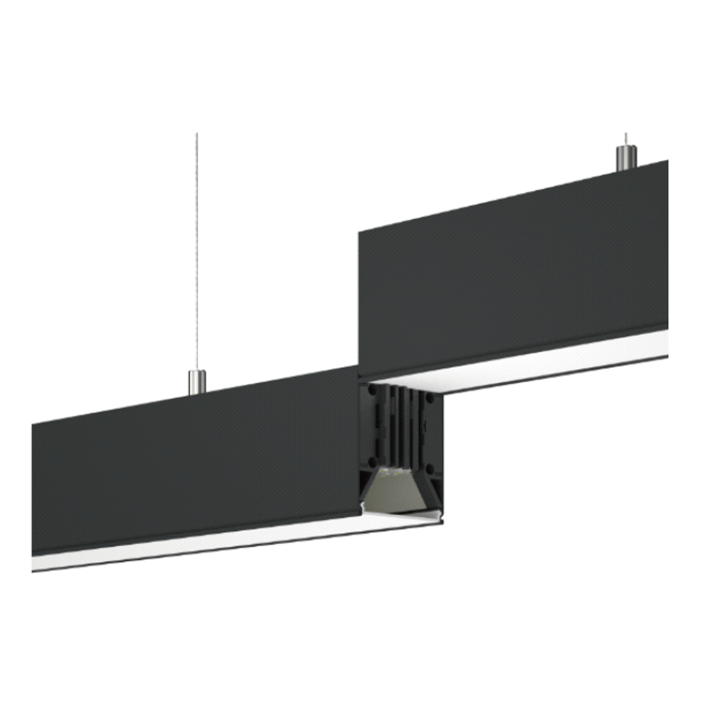 LUMINAIRE LED LINEAIRE 18W CCT 100° 600*55*75mm UGR19 IRC80 BLANC