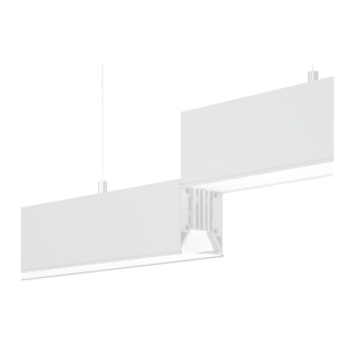 LUMINAIRE LED LINEAIRE 36W CCT 100° 1200*55*75mm UGR19 IRC80 BLANC
