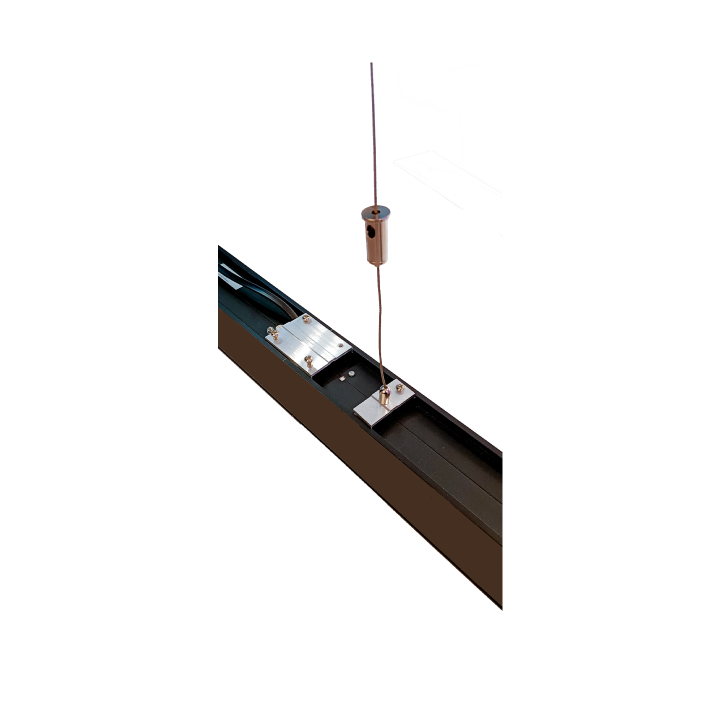 KIT DE SUSPENSION POUR LUMINAIRE LED LINEAIRE LL5575 CABLE 1,2M PAR 2