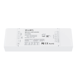 CONTROLEUR RGBW/RGB/CCT 12-48V TUYA WIFI RF 2.4G MAXI 6A/CH