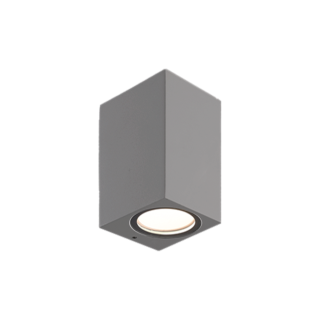 APPLIQUE MURALE CARREE  68*78*100MM ANTHRACITE 1X GU10 IP65 CLASS I