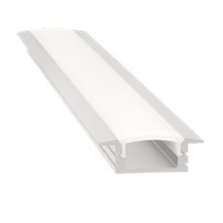 PROFILE ALU ENCASTRABLE + DIFFUSEUR 17X7MM 2M