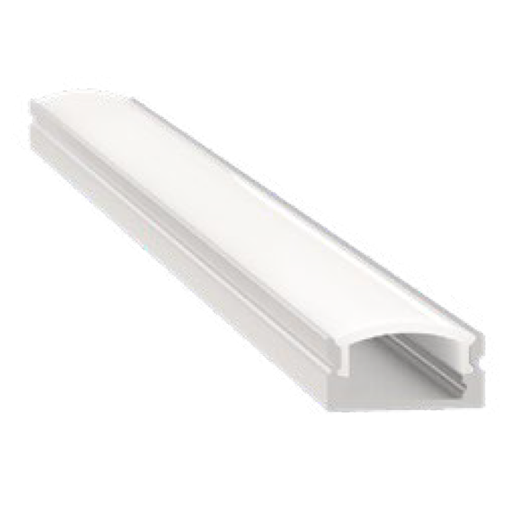 PROFILE ALU SAILLIE + DIFFUSEUR 17X7MM 2M +CLIPS