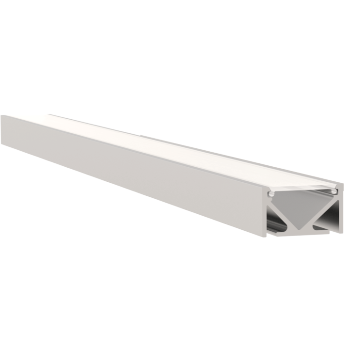 PROFILE ALU ASYMETRIQUE 2M AVEC DIFFUSEUR 1911MM