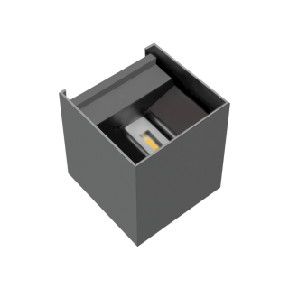 APPLIQUE MURALE  IP65 CCT 100*100*100MM BLANC AC 220-240V  2*3W