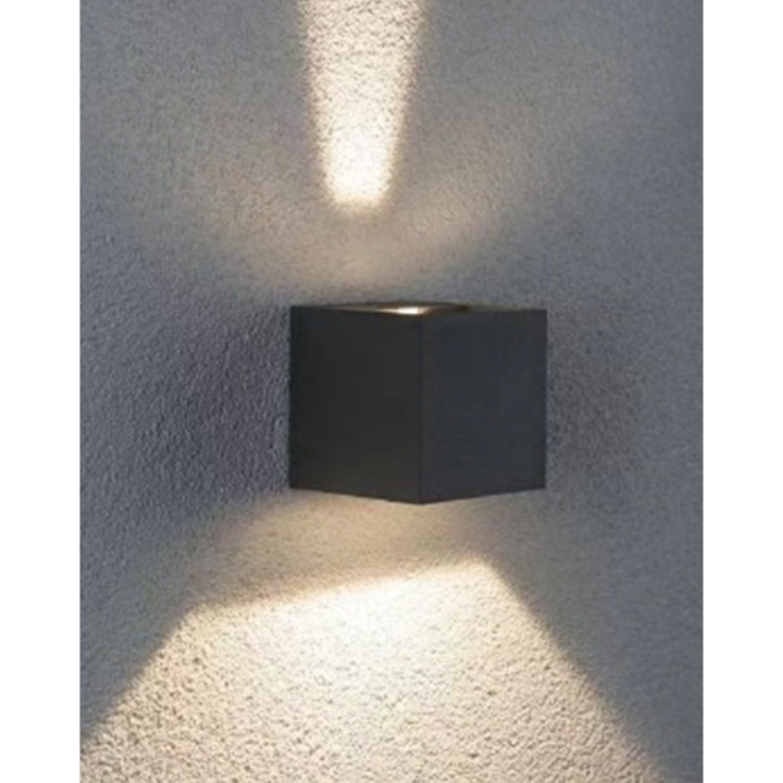 APPLIQUE MURALE  IP65 CCT 100*100*100MM BLANC AC 220-240V  2*3W