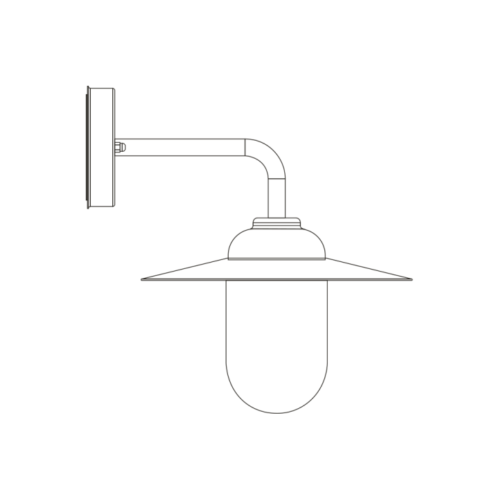 APPLIQUE EXTERUER INOX IP44 E27 309*258*310MM