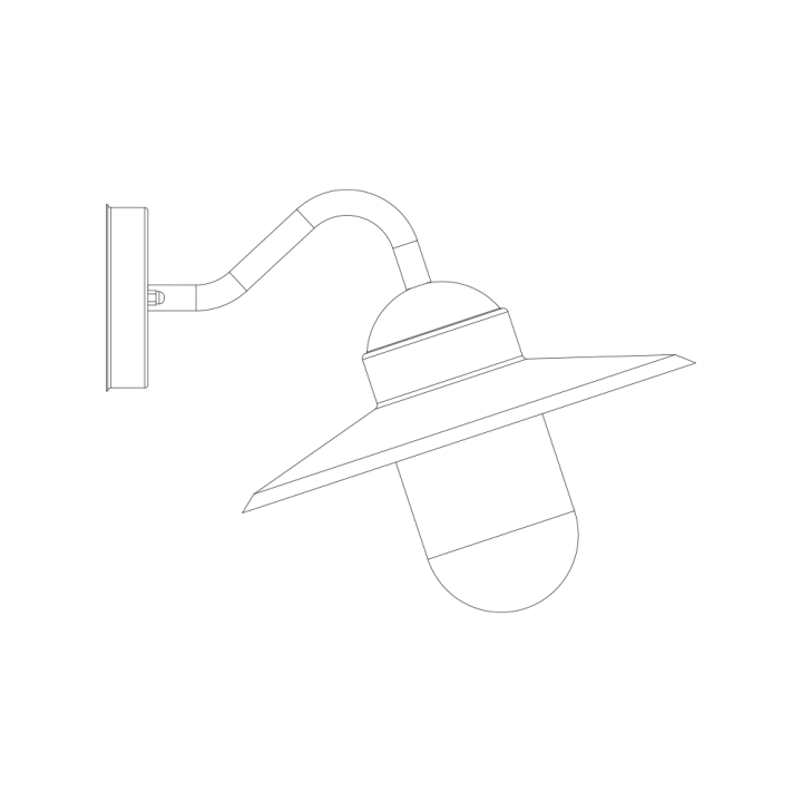 APPLIQUE EXTERUER  IP44 E27 370*294*303MM