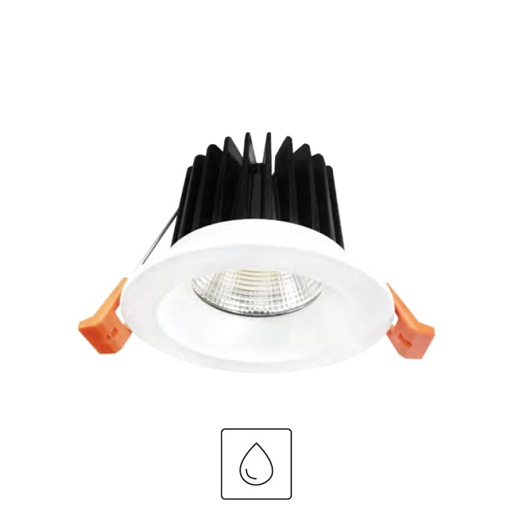 SPOT VENISE 12W 1200LM IP65 Ø108X74MM BLANC