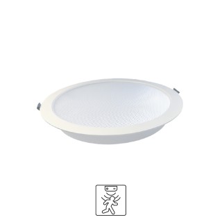 DOWNLIGHT BREST IP54 UGR19 100° Ø195x39MM ALU18W CCT SENSOR PREAVIS
