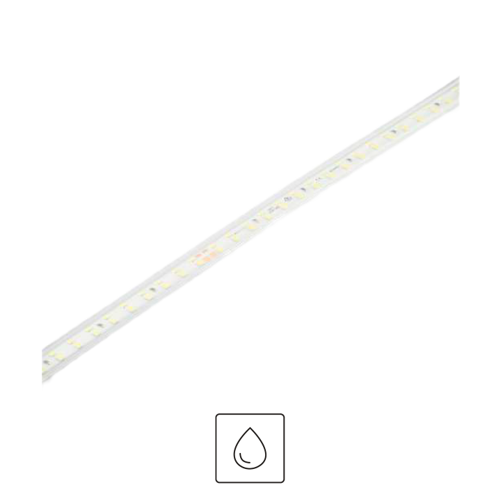 RUBAN  AC230V IP65 12W/M 180LEDS/M  50 METRES 6000K AVEC L'ALIM