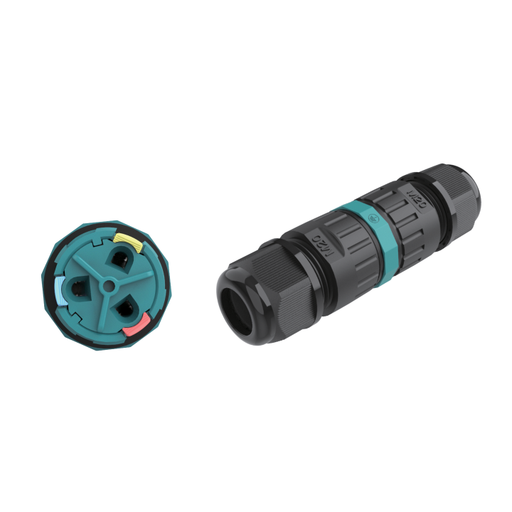 CONNECTEUR IP68 SANS VIS 0.5-2.5MM 3FILS