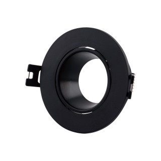 COLLERETTE PC GU10 ORIENTABLE 90XH27MM  Ø75~80MM NOIR