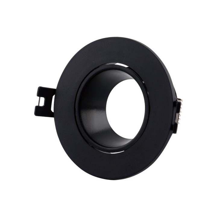 COLLERETTE PC GU10 ORIENTABLE 90XH27MM  Ø75~80MM NOIR