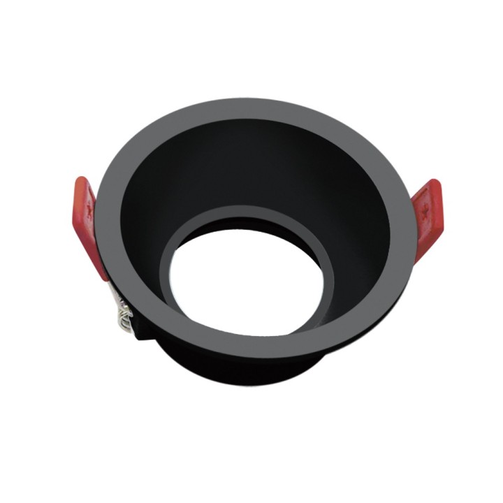 COLLERETTE GU10 NOIR Ø 85*43MM PERCAGE Ø75MM