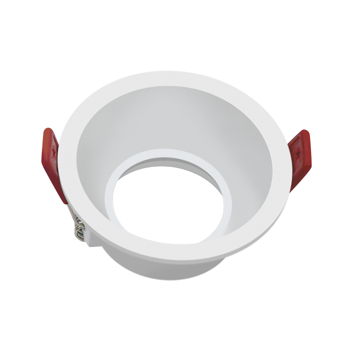 COLLERETTE GU10 BLANC Ø85*43MM PERCAGE Ø75MM