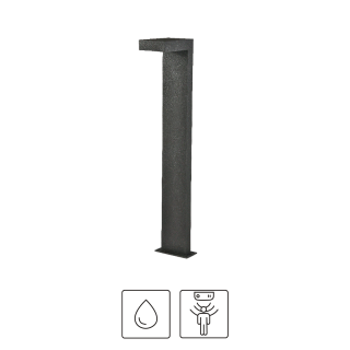 BORNE D'ÉCLAIRAGE IP65 3000°K 20W 250x150x1100mm AVEC DETECTEUR