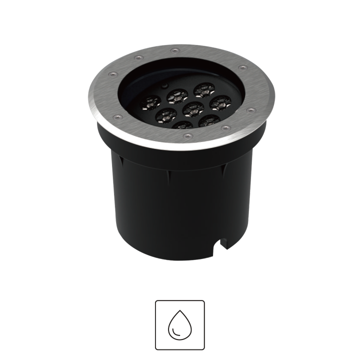 SPOT ENCASTRE SOL 18W AC220V Ø160*137MM 3000K  IP67