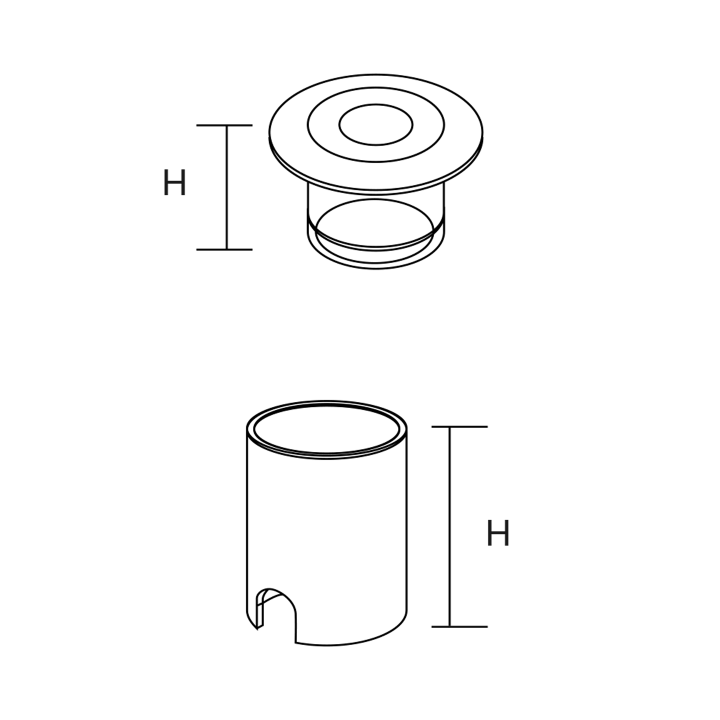 SPOT ENCASTRE AU SOL INOX 316 Ø40MM 2,5W 700MA 3000K IP68