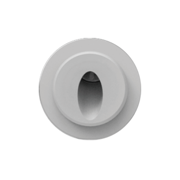 BALISAGE MURAL ENCASTRE ANTHRACITE Ø75MM 2.4W 3000K BA87° IP65 AC10