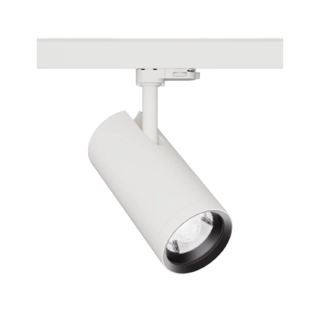 PROJECTEUR RAIL D90X194MM IRC 97 15-60° 30W DIMMABLE BLANC