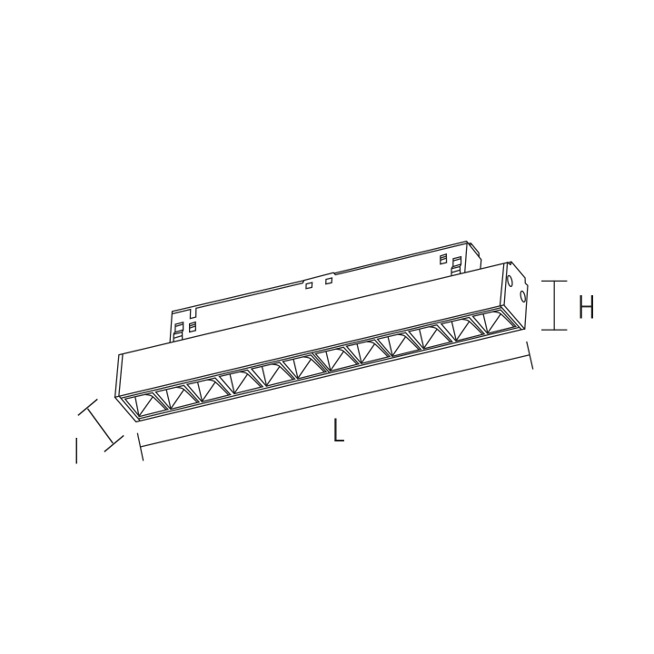 BARRE LED OSRAM FIXE 20W 55° 4000K 48V 22 *43*327MM
