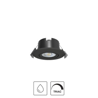 SPOT IP65 ORIENTABLE CCT DIMMABLE 5W/8W CCT 500LM/800LM Ø84X58MM NOIR